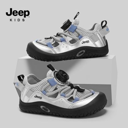 jeep儿童溯溪鞋男童2026新款夏季户外防滑涉水凉鞋女童包头框子鞋
