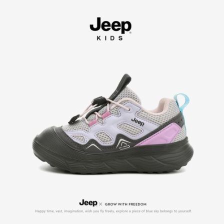 jeep童鞋女童运动鞋2026新款夏季户外跑步鞋中大童防滑户外登山鞋