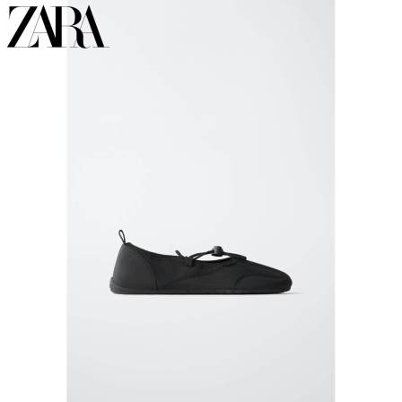 ZARA2026夏季新品 童鞋女童 带饰运动款橡胶底芭蕾鞋 2305830 800