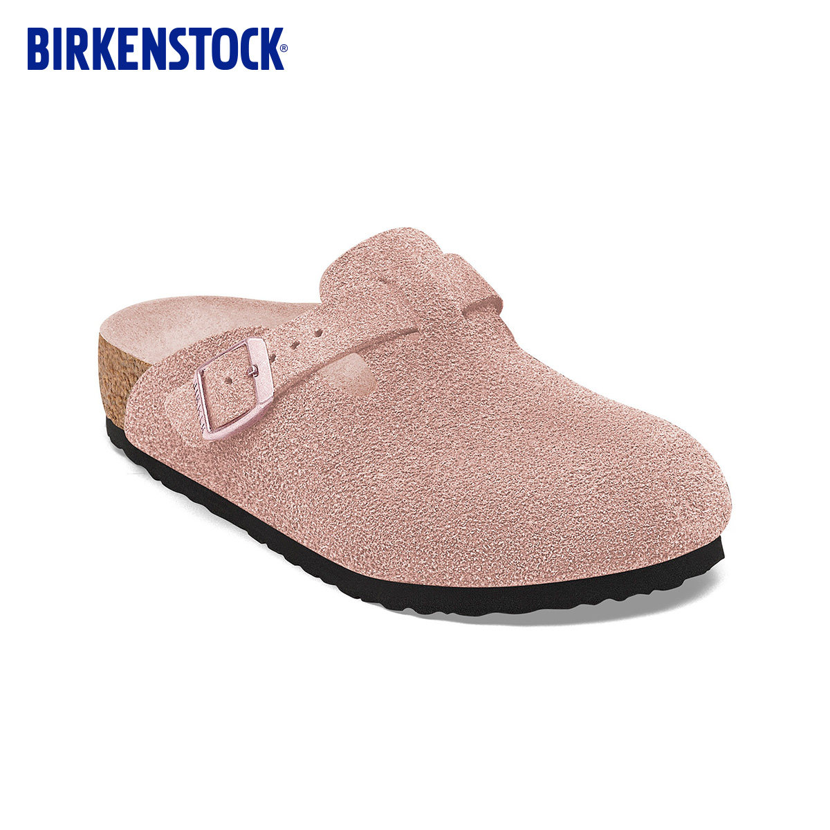 BIRKENSTOCK勃肯德国进口新品儿童牛皮绒面革软木Boston包头拖鞋主图