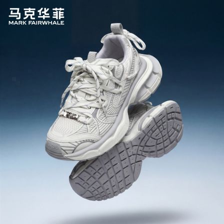 马克华菲男鞋2026新款夏透气老爹鞋男款增高厚底休闲鞋男士运动鞋