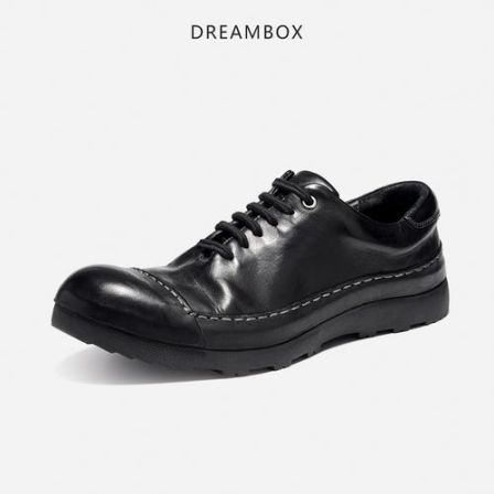 DREAMBOX钧博重水洗马皮包头解放鞋舒适透气日常徒步户外休闲鞋