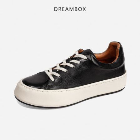 DREAMBOX钧博vibram水洗马皮轻便舒适休闲板鞋新款百搭潮款男鞋