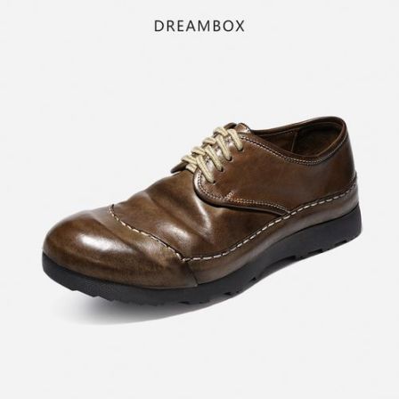 DREAMBOX钧博包头解放鞋防滑耐磨水洗马皮男鞋舒适徒步户外休闲鞋
