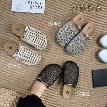 有意思思女鞋“巴斯光年”厚底编织包头休闲2026夏季韩版外穿凉拖鞋