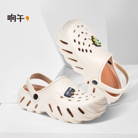 响午双密度防滑带鞋垫男女同款洞洞鞋