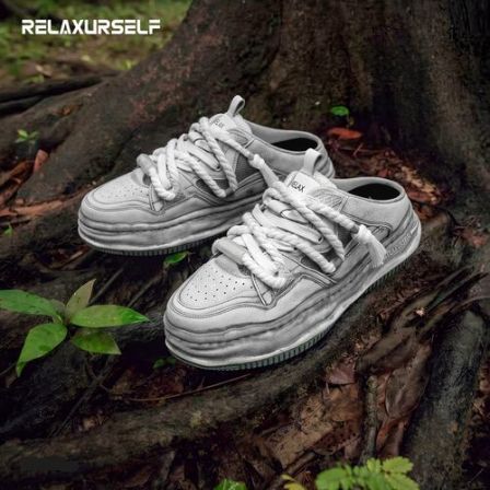 RELAXURSELF【夏日限定】透气鞋厚底潮鞋舒适百搭男鞋增高鞋子半拖