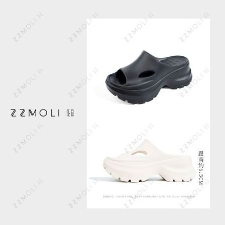 ZZMOLI征真 超模腿~6.5cm厚底增高防滑轻便外穿时尚拖鞋ZBX57631