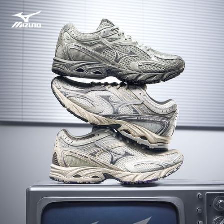 Mizuno/美津浓【粉彩风】复古潮流运动风缓震跑步休闲鞋 WAVE ORION