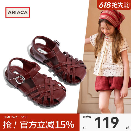 ARIACA艾芮苏儿童凉鞋2026夏季新款沙滩鞋小女孩软底罗马鞋平底鞋