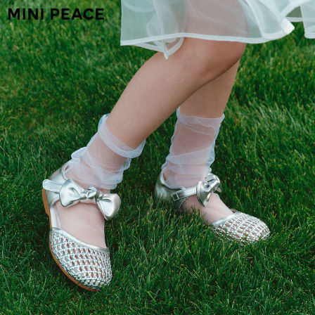 【专柜同款】MINIPEACE太平鸟童装女童编织凉鞋夏新款公主罗马鞋