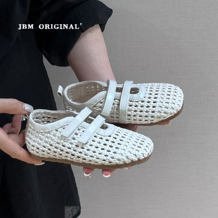 JBM 夏季女童包头镂空凉鞋2026新款儿童软底公主鞋百搭玛丽珍单鞋