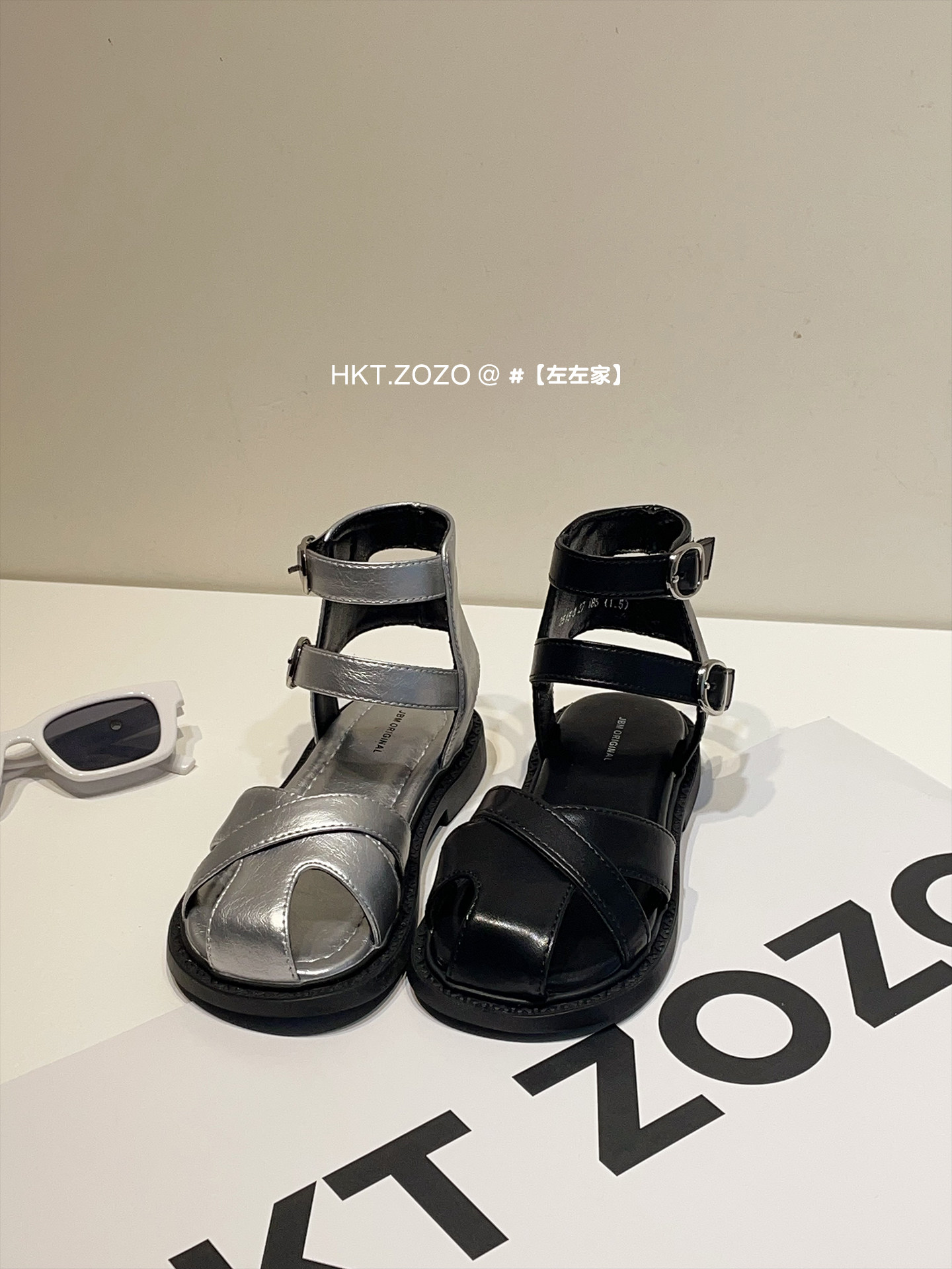 左左家HKTZOZO女童凉鞋2026夏季新款防滑沙滩鞋儿童鞋女孩罗马鞋主图