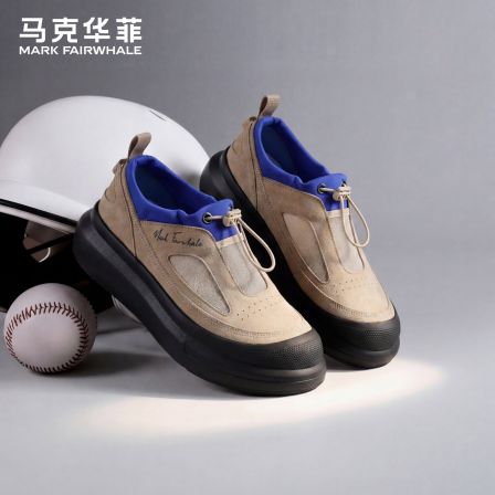 马克华菲男鞋2026新款夏季男士软底增高休闲板鞋透气运动休闲鞋男