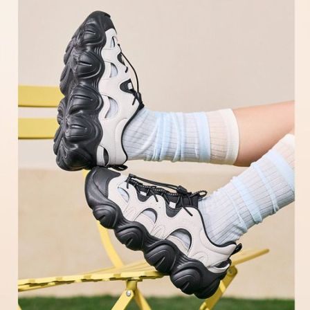 特步爪爪鞋玛丽珍凉鞋女鞋厚底增高休闲鞋轻便透气百搭女子运动鞋