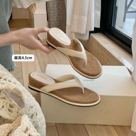 葡萄妈studiolee增高4.5cm~外穿夹趾坡跟人字凉拖鞋女夏
