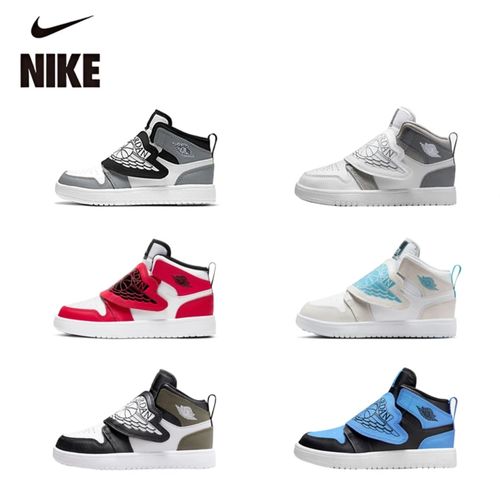 NIKE/耐克SKY JORDAN 1中小童中帮运动板鞋魔术贴防滑软底儿童鞋主图