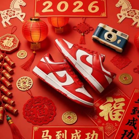 耐克（NIKE）Nike耐克正品Dunk Low小童低帮休闲马年新年款运动板鞋