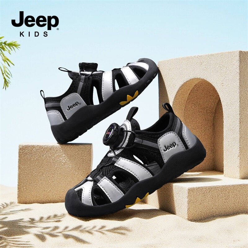 jeep男童运动凉鞋夏季童鞋机能溯溪鞋2026新款儿童小童休闲沙滩鞋主图