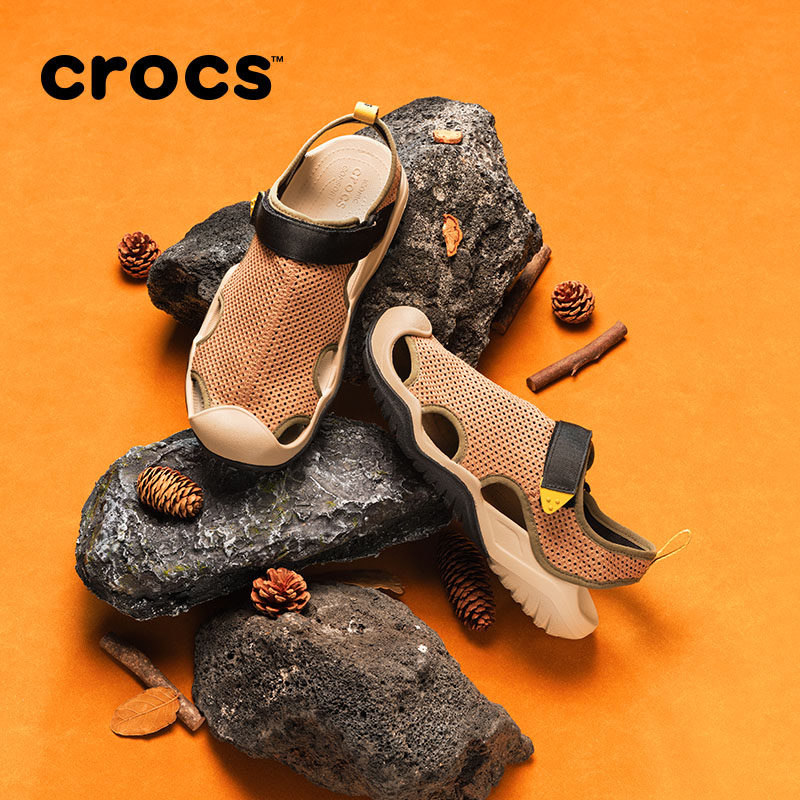 Crocs卡骆驰男士激浪酷网凉鞋户外沙滩鞋外穿男鞋|211095主图