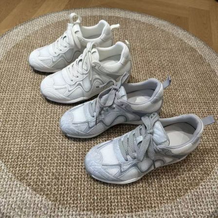 【高高乐】TE39 5cm内增高2026年夏季休闲网面运动德训鞋FZNDD106