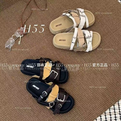 【H55粉丝专享】26ss重构vintage～面包勃肯凉拖3cm足弓支撑09-3444主图