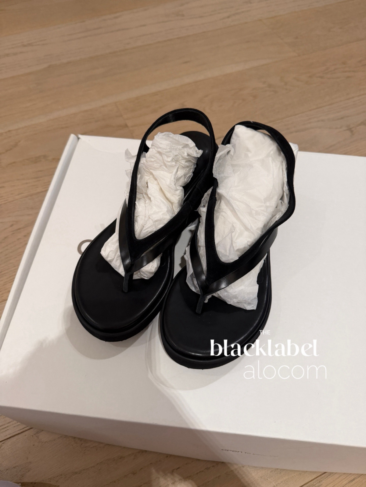 blacklabel26夏季新款厚底增高夹脚凉鞋坡跟罗马鞋女tina oepn yy主图