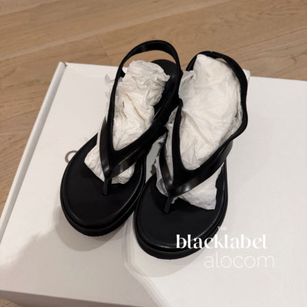 blacklabel26夏季新款厚底增高夹脚凉鞋坡跟罗马鞋女tina oepn yy