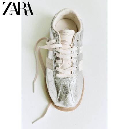 ZARA2026夏季新品 童鞋 镀金属层橡胶底休闲运动鞋 2329730 808