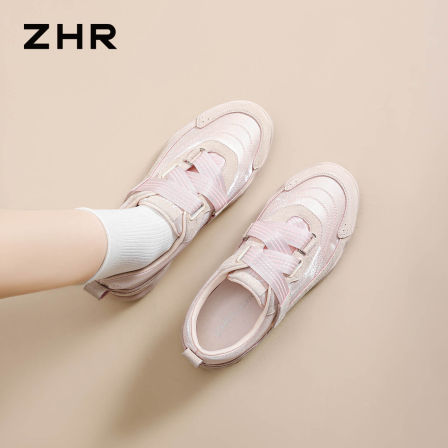 ZHR则则德训鞋女2026夏新款透气芭蕾运动休闲鞋软底百搭真皮女鞋