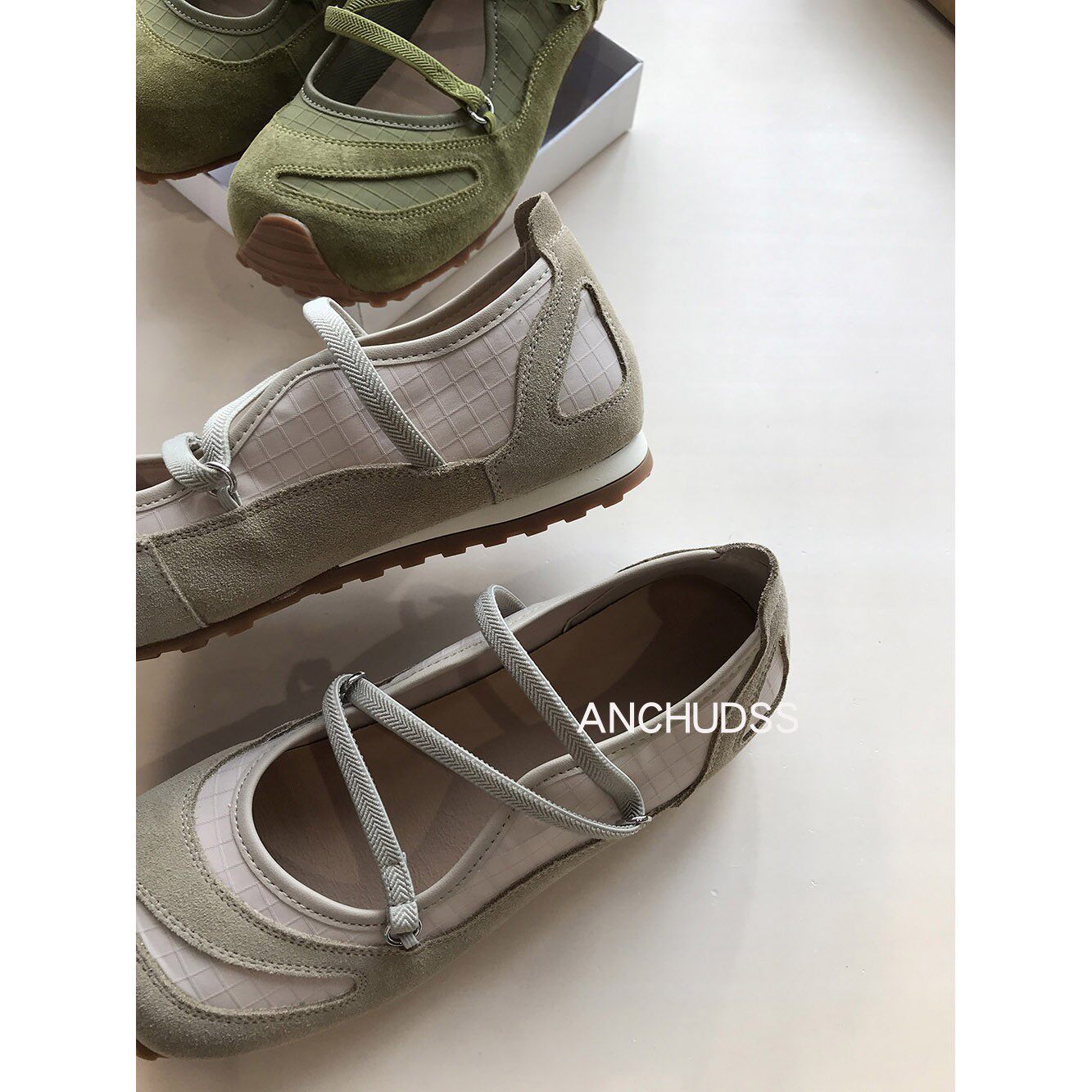 ANCHUDSS 舒适到不想脱！头层牛皮交叉绑带玛丽珍德训鞋主图