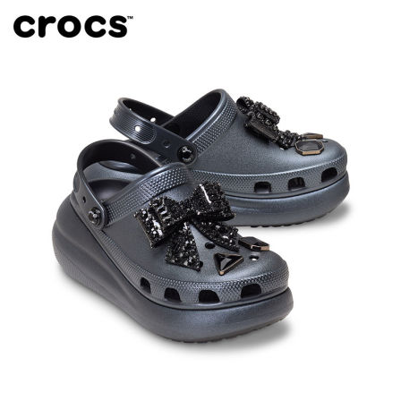 Crocs卡骆驰经典璀璨蝴蝶泡芙厚底洞洞鞋沙滩鞋凉鞋女鞋|214118