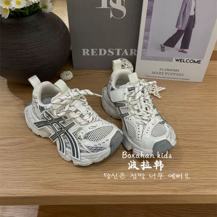 JBM 2026夏季女童网面透气老爹鞋儿童韩版休闲鞋男童百搭运动鞋子