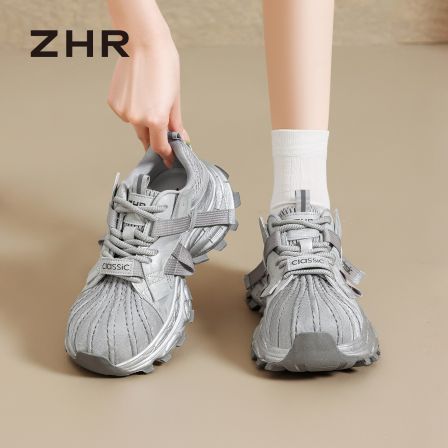 ZHR则则厚底老爹鞋女2026夏季新款网面透气休闲运动鞋不累脚女鞋