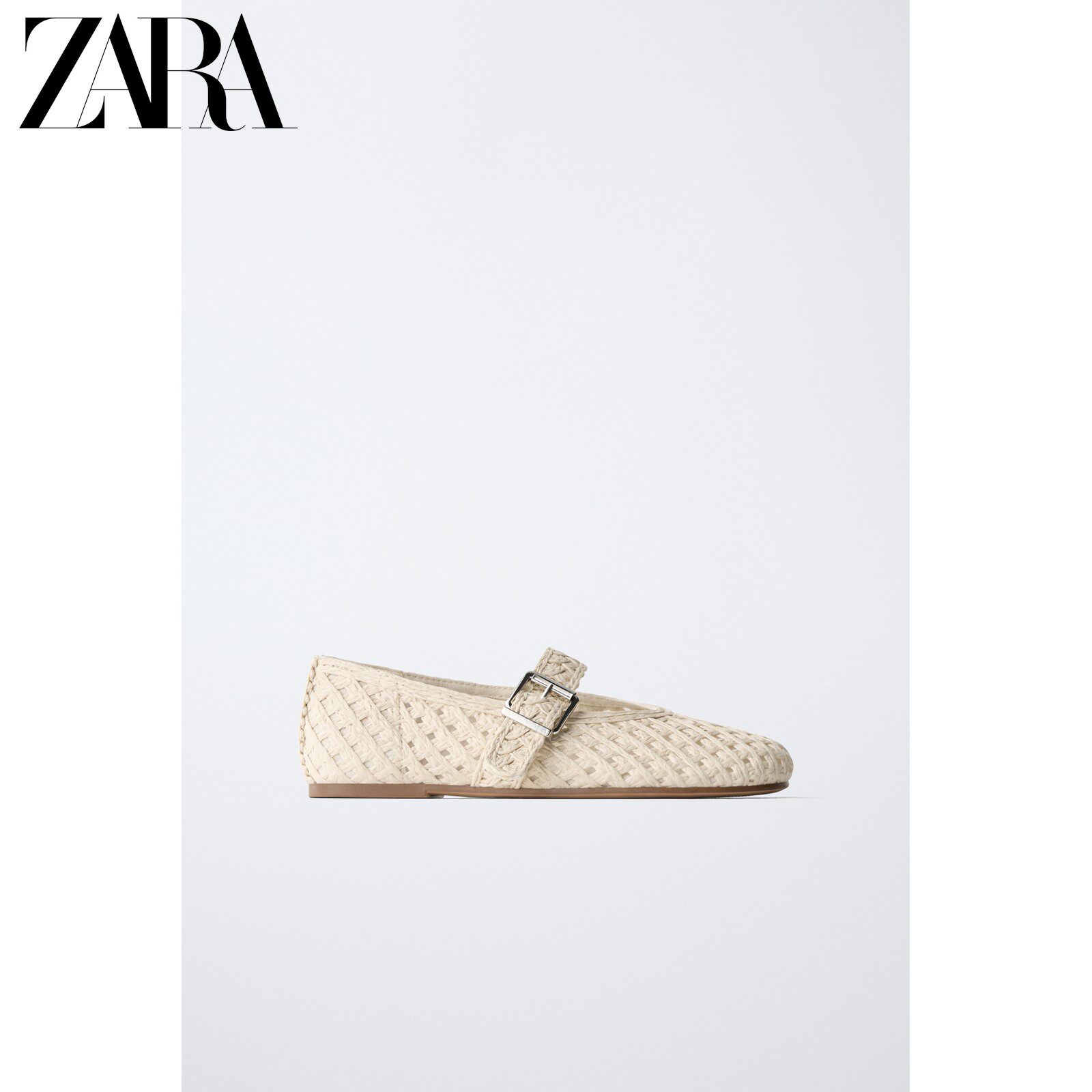 ZARA2026夏季新品 童鞋女童 钩针弹力鞋底玛丽珍鞋 2506830 002主图