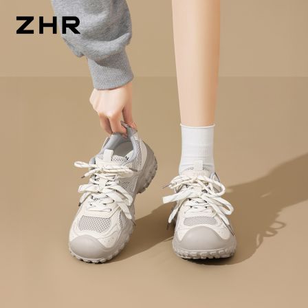 网面老爹鞋户外轻便运动休闲鞋女