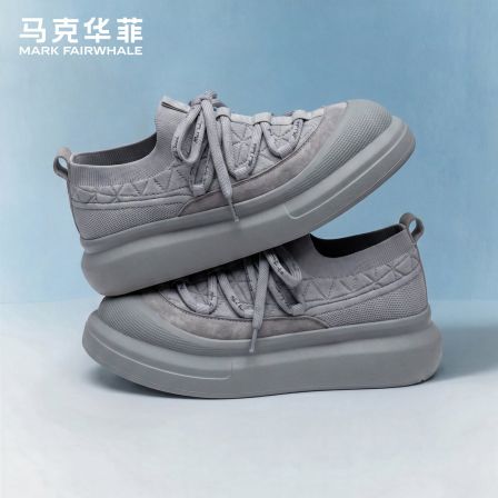 马克华菲鞋子男鞋2026夏季新款高级感软底增高鞋男透气休闲板鞋男
