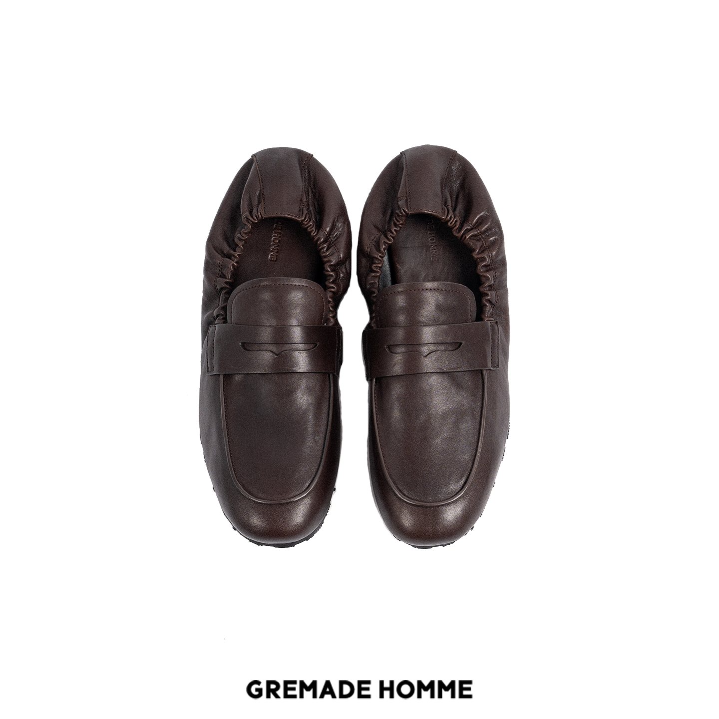 GREMADE Vibram底植鞣牛皮松紧可踩跟系带乐福鞋主图