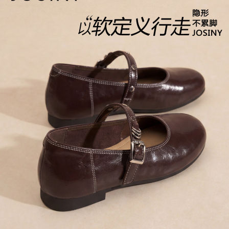 卓诗尼玛丽珍鞋女复古舒适不累脚