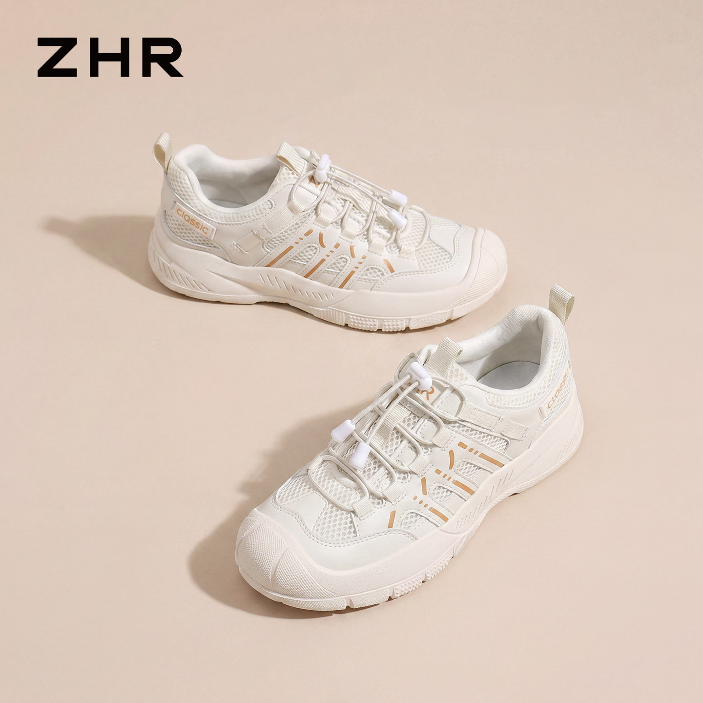 ZHR则则厚底老爹鞋女2026新款夏季外穿徒步登山鞋轻便户外休闲鞋主图