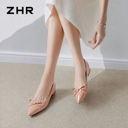 ZHR尖头浅口单鞋配裙子绝美单鞋