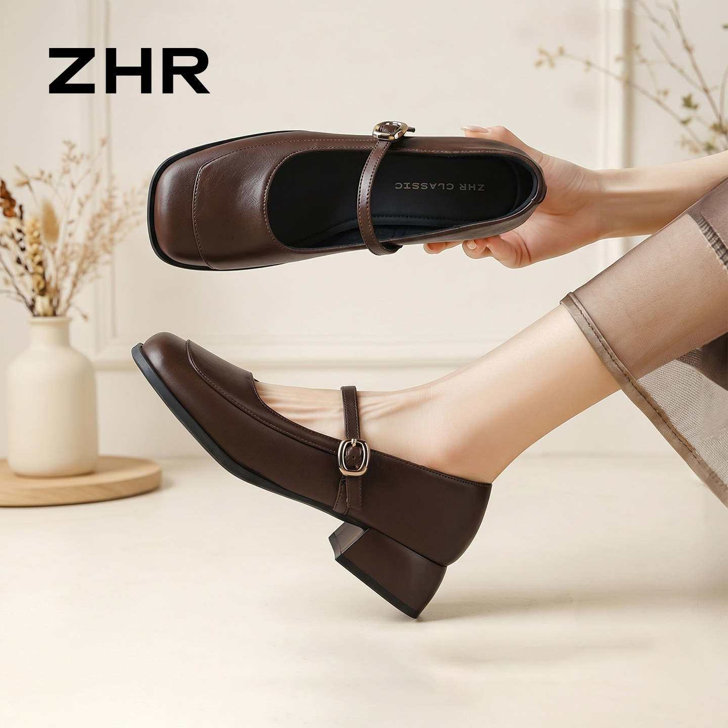 ZHR则则玛丽珍女鞋软底浅口单鞋主图