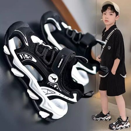 乔舟蓝男童凉鞋包头2026夏季新款儿童运动溯溪沙滩鞋男孩防滑防臭