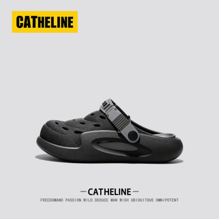 美国CAT.HELINE高端洞洞鞋男款夏季外穿运动钓鱼开车厚底包头凉鞋