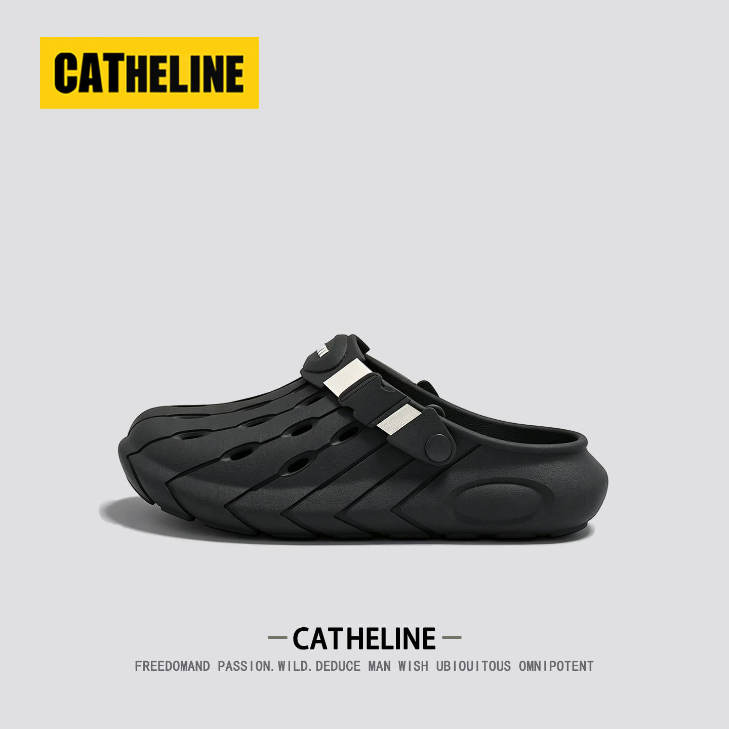 美国CAT.HELINE男士凉鞋夏季户外穿防滑两穿运动凉拖鞋大码洞洞鞋主图