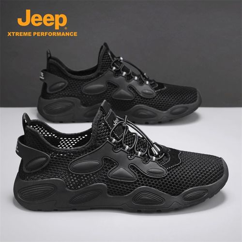 JEEP/吉普男鞋2026新款透气一脚蹬镂空薄款网面鞋运动户外登山鞋主图