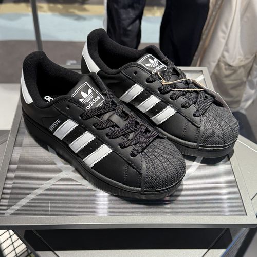 adidas/阿迪达斯三叶草经典黑贝时尚休闲黑色贝壳头LA1391主图