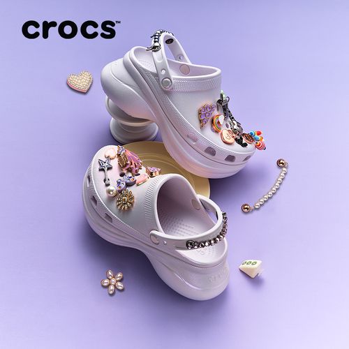 CROCS/卡骆驰【虹彩鲸鱼-】厚底粉彩风洞洞鞋时尚外穿沙滩鞋|213220主图