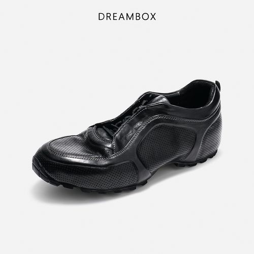 DREAMBOX钧博行迹系列vibram冲孔透气户外休闲鞋水洗马皮老爹鞋主图