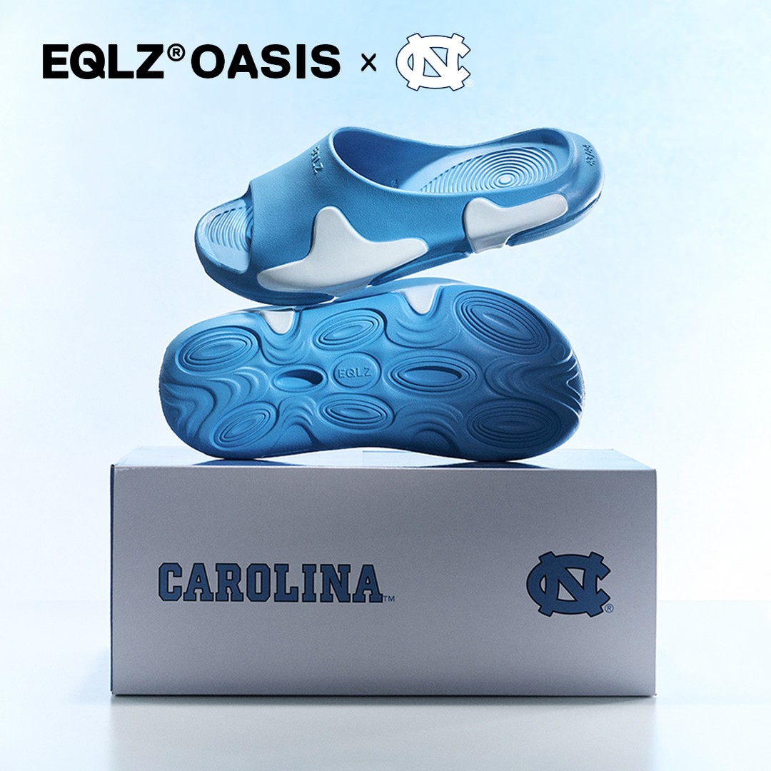 【粉丝专属】EQLZ X North Carolina北卡大学 OASIS#0050运动涉水拖鞋 北卡蓝主图
